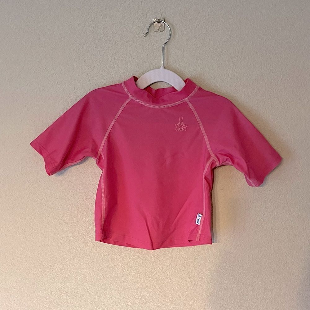 Girls, Toddler, I-Play, Pink, Short-Sleeve, Sun-Protection, Swim Shirt. Size 3T.